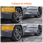 Tire Inflator Portable Air Compressor, Cordless 150PSI Car Air Pump with Digital Pressure Gauge, Electric Tire Pump with 7500 Mah Battery, Mini Car Tire Inflator with LED for Car, Bike, Ball