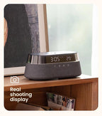 Fast 15W Wireless Charging Digital Alarm Clock Radio - 6 In 1 Bedside Clock With Dual Alarm, FM Radio, 12/24H USB Charger, Countdown Timer, RGB Mode, Wireless Speaker