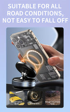 The New Upgraded 360° Rotating Magnetic Universal Phone Holder Features Vacuum And Magnetic Suction for a Stable Car Mount. It'S Suitable for Use in The Kitchen, on Desks, in Offices, During Workouts, While Traveling, And in