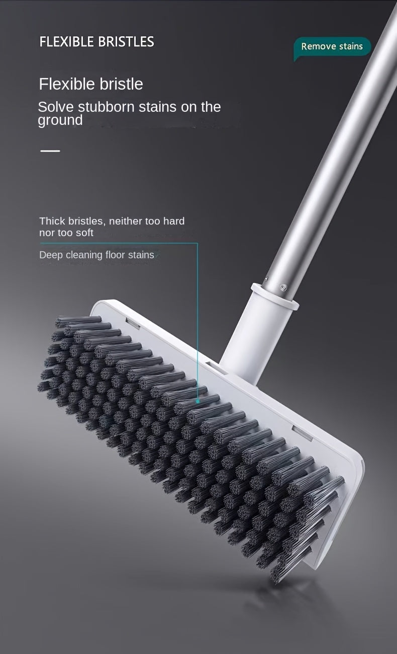 3 In1 Set, Household Broom And Dustpan Set, Long Handle Floor Cleaning Broom Dustpan Set, Rotatable Broom And Dustpan With Comb Tooth, Non-stick Hair, To Remove Dust And Garbage, For Home, Kitchen, Office, Cleaning Tool, Clea