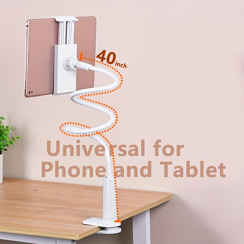 360° Rotating Tablet Phone Holder Spiral Base Lazy Stand Mobile Phone Tablet Bedside Stand Bed Lazy Stand, TV Stand Mobile Phone Stand A Thick Bathroom TV Stand With 360° Omnidirectional Wheel, The Direction Angle Can Be Ad
