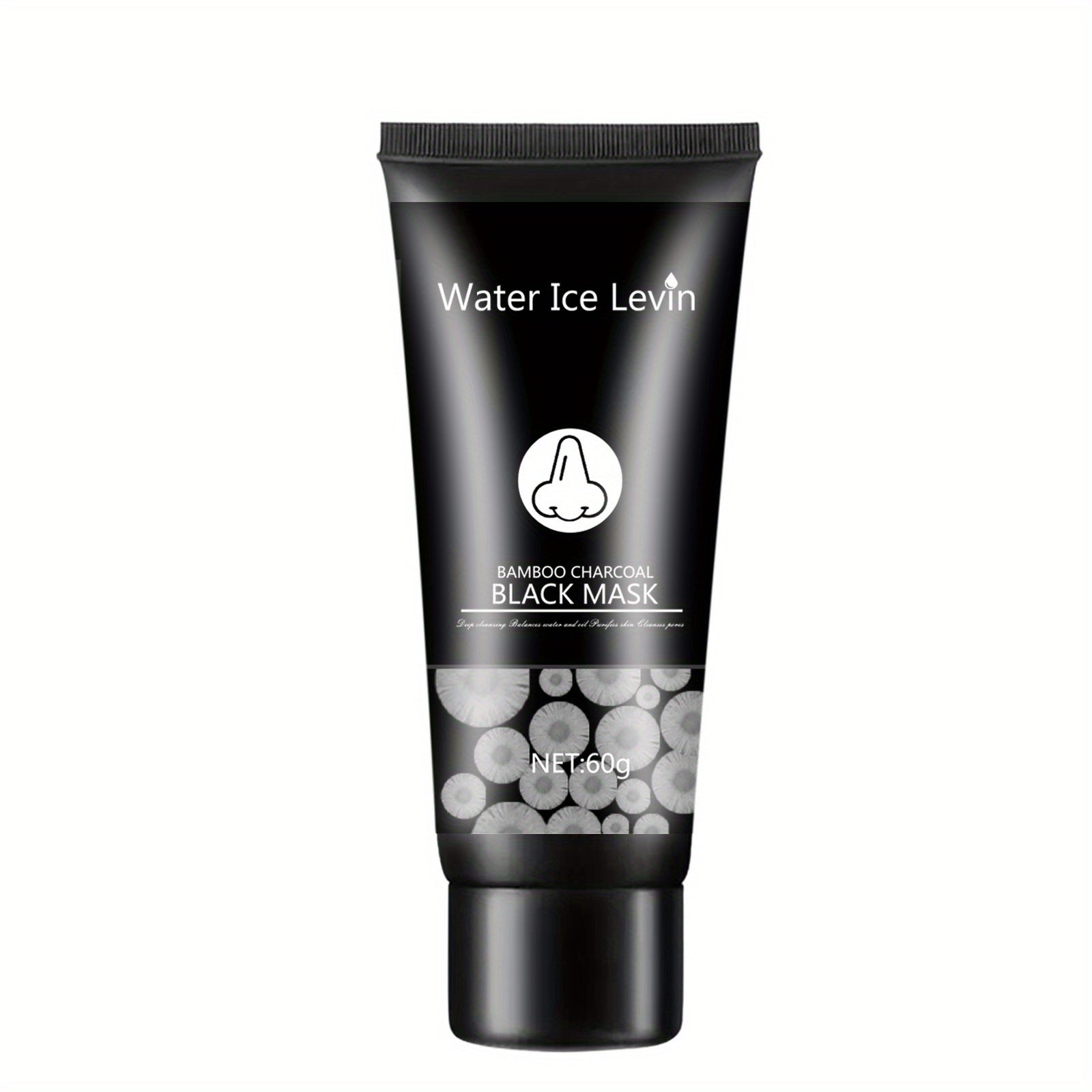 Revitalizing Bamboo Charcoal Facial Cleansing Mask - Deep Pore Minimizer, Effective Blackhead Remover, Gentle & Non-Irritating, Moisturizing Hibiscus Scent, Suitable for All Skin Types, Includes Pore Cleansing Strips for a Ra