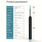 Smart Visual Ear Cleaner with 1296P Otoscope and USB-C Charging, Mini Camera Ear Wax Removal Tool and Health Care Set