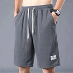 Lce Silk Shorts Men's Thin Sports Cropped Pants Loose Straight Leg Cool Breathable New Fashion Trend Casual XL-XXXL