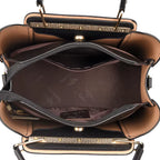 Luxury 3-Layer Leather Handbags for Women - Designer Crossbody Tote Bag with Large Capacity 2024