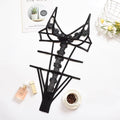 Women's Embroidered Babydoll Lingerie Set - Elegant and Sensual Nightwear