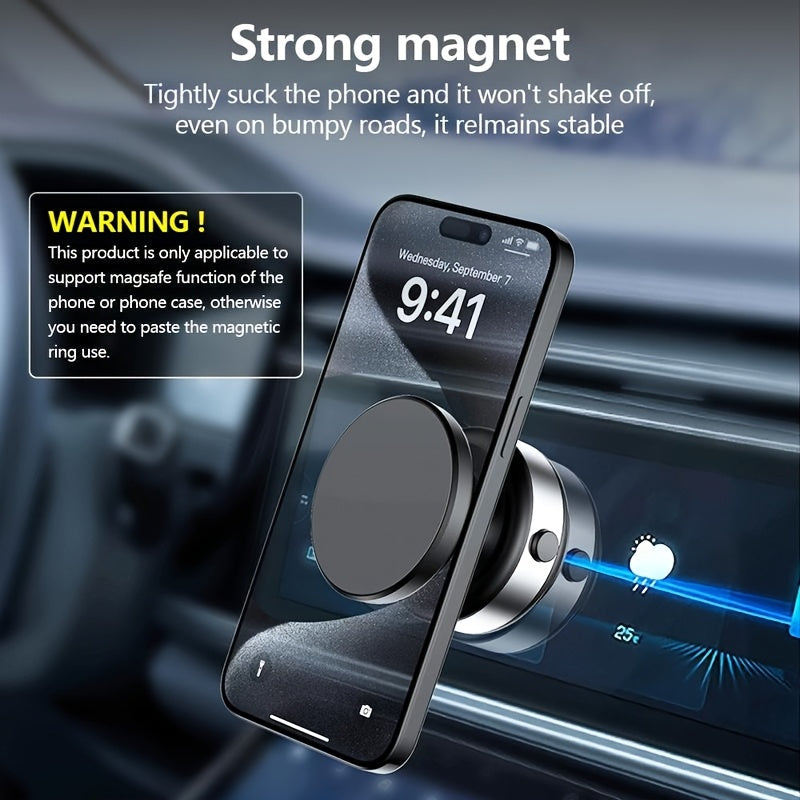 2025 New Car Electric Suction Cup Vacuum Magnetic Mobile Phone Holder, 1 Multi-angle Dashboard Navigation Universal Holder, Car Magnetic Mobile Phone Holder, Car Mobile Phone Accessories