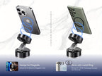 1pc Metal Vacuum Magnetic Suction Phone Holder, Strong Suction Cup Mount for Home, Car, Kitchen, Bathroom - Stable and Firm Grip, Home Gadget Organizer | Modern Phone Holder | Quality Suction Attachment, Phone Suction Grip