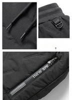 Down Pants Casual Men Pants Thickened Fleece Pants Loose Sportswear Winter Warm Clothes Men Casual Clothes