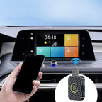 Wireless Carplay Android Auto Adapter 2 in 1 Mini Box Plug&Play Wireless Dongle BT WiFi for Wired CarPlay/Andriod Auto Cars