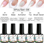 5g Dipping Nail Powder Set Red Nail Glitter Dipping System Kit For Manicure Nail Art Decorations Natural Dry Without Lamp Cure