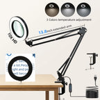 Desk Lamps Double Head LED Stepless Dimmable Led USB Table Lamp for Office Study Reading Lighting Fixture Computer Monitor Light