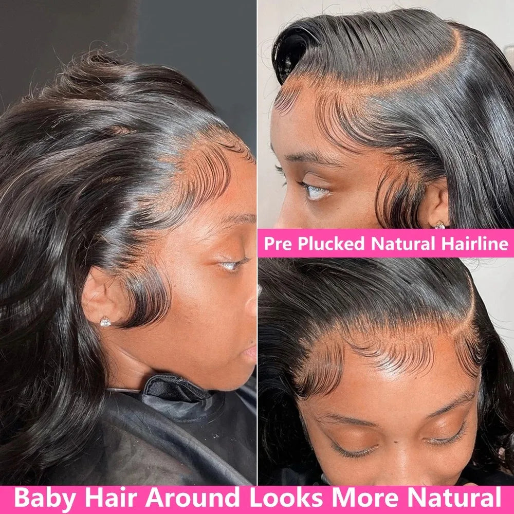 Transparent Lace Frontal Wig Body Wave Wigs Human Hair