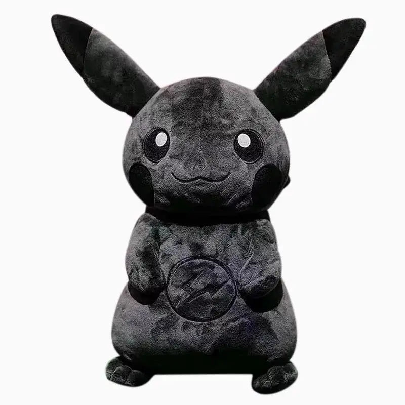30CM Pokemon X Fragment Anime Character Dark Pikachu Doll Kawaii Pop Doll Black Pikachu Pillow Birthday Gift Female