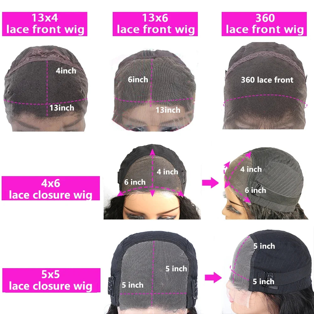 250 Density 30 40 Inch 13x6 Transparent HD Lace Frontal Body Wave Wigs Human Hair Remy 13x4 Lace Front Wig For Black Women