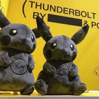 30CM Pokemon X Fragment Anime Character Dark Pikachu Doll Kawaii Pop Doll Black Pikachu Pillow Birthday Gift Female