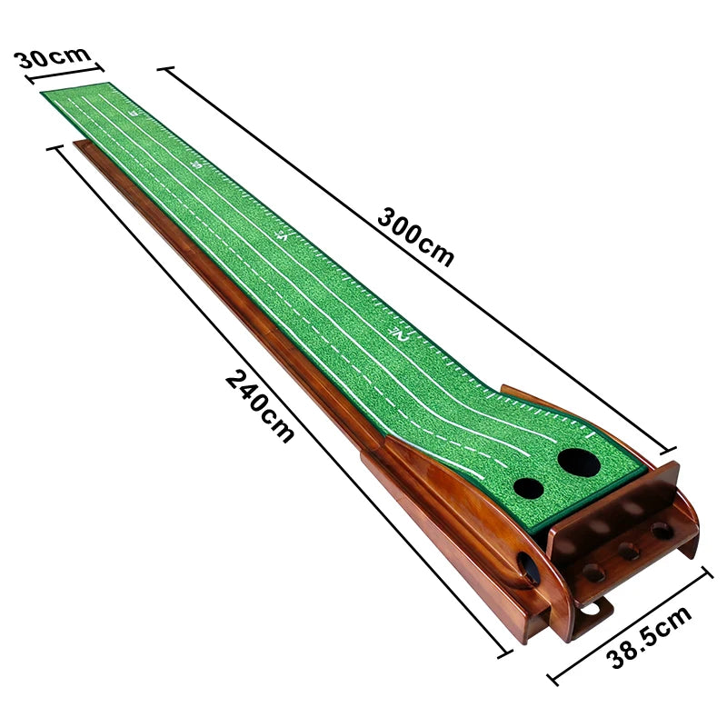 Golf Putting Set Putting Green Indoor Newly Office Golf Practice Putting Mat With Automatic Ball Return Track For Mini Games