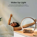 Multifunctional Night Light Atmosphere Lamps Digital Alarm Clock Speaker Wireless Charger Children Sleep Bedroom Decoration 2025