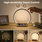 Multifunctional Night Light Atmosphere Lamps Digital Alarm Clock Speaker Wireless Charger Children Sleep Bedroom Decoration 2025