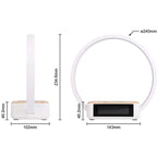 Multifunctional Night Light Atmosphere Lamps Digital Alarm Clock Speaker Wireless Charger Children Sleep Bedroom Decoration 2025