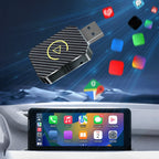 Wireless Carplay Android Auto Adapter 2 in 1 Mini Box Plug&Play Wireless Dongle BT WiFi for Wired CarPlay/Andriod Auto Cars