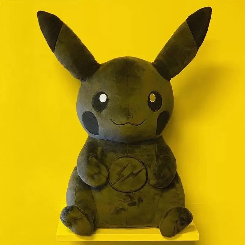 30CM Pokemon X Fragment Anime Character Dark Pikachu Doll Kawaii Pop Doll Black Pikachu Pillow Birthday Gift Female