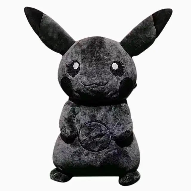 30CM Pokemon X Fragment Anime Character Dark Pikachu Doll Kawaii Pop Doll Black Pikachu Pillow Birthday Gift Female