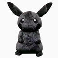 30CM Pokemon X Fragment Anime Character Dark Pikachu Doll Kawaii Pop Doll Black Pikachu Pillow Birthday Gift Female