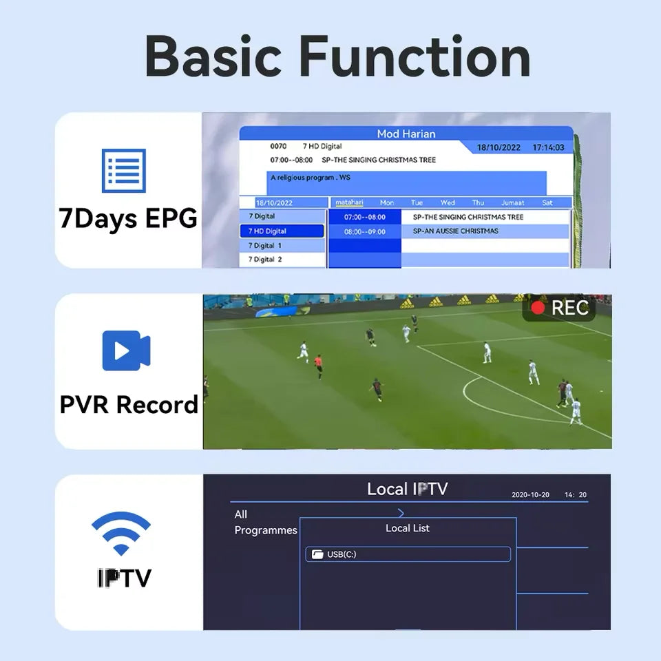 Dluxury U8mini Digital DVB T2 DVB C TV Decoder Set top box Support Free TV Channels 7Days EPG for Spain France Itlay ect