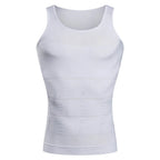 Mens Slimming Body Shaper Shapewear Abdomen Compression Shirt to Hide Gynecomastia Moobs Workout Tank Tops Undershirts