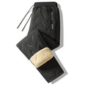Winter Down Cotton Pants Men's Outdoor Plush Thick Velvet Warm Sports Pants Lambswol Casual Waterproof Windproof Ski Pants 7XL