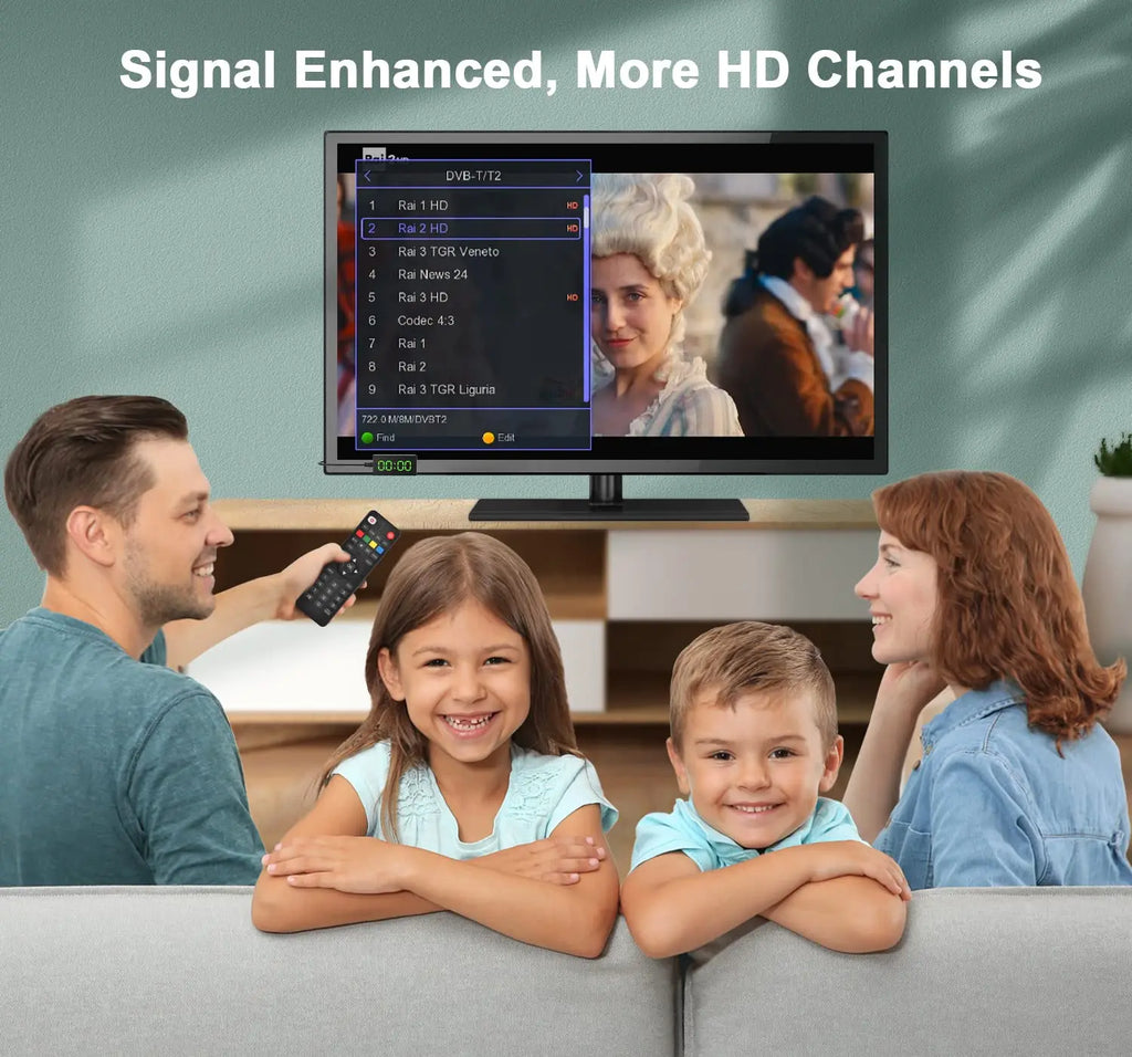 Dluxury U8mini Digital DVB T2 DVB C TV Decoder Set top box Support Free TV Channels 7Days EPG for Spain France Itlay ect