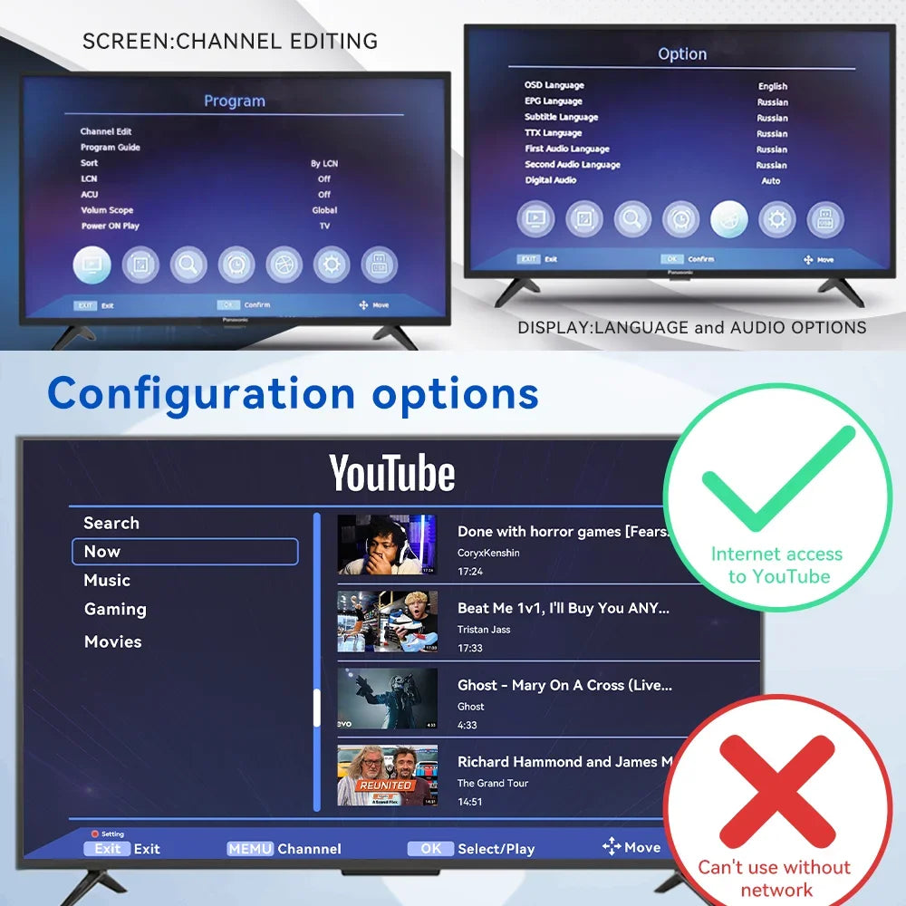 Dluxury U8mini Digital DVB T2 DVB C TV Decoder Set top box Support Free TV Channels 7Days EPG for Spain France Itlay ect
