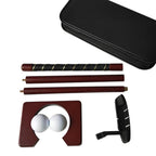 Portable Mini Golf Equipment Practice Kit Gift Set with Detachable Golf Putter Set Hand Indoor Golf Training Aid Kit