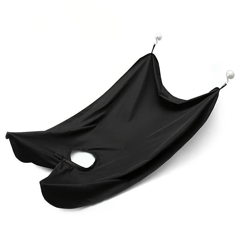 Beard Bib Apron For Men, Beard Trimming Catcher Bib For Shaving & Hair Clippings, Waterproof Non-Stick Hair Catcher Grooming Cloth With 2 Suction Cups