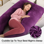 Pregnancy Pillow, U Shaped Full Body Pillows For Sleeping Support, 55in/60in Maternity Pillow For Pregnant Women With Cover